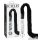 Icicles No. 38 - Lederpeitsche und Glasdildo (Transparent-Schwarz)