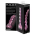Icicles Nr. 43 - Perlenherz Glasdildo (pink)