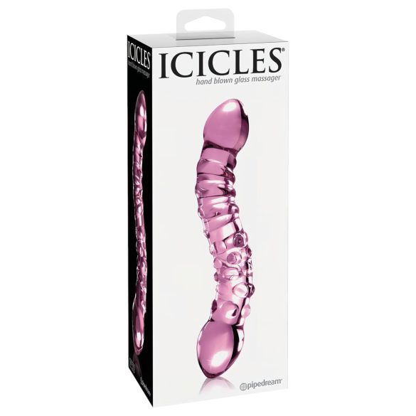 Icicles No. 55 - Doppelseitiger G-Punkt Glasdildo (Pink)