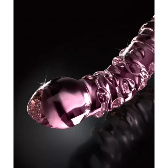 Icicles No. 55 - Doppelseitiger G-Punkt Glasdildo (Pink)