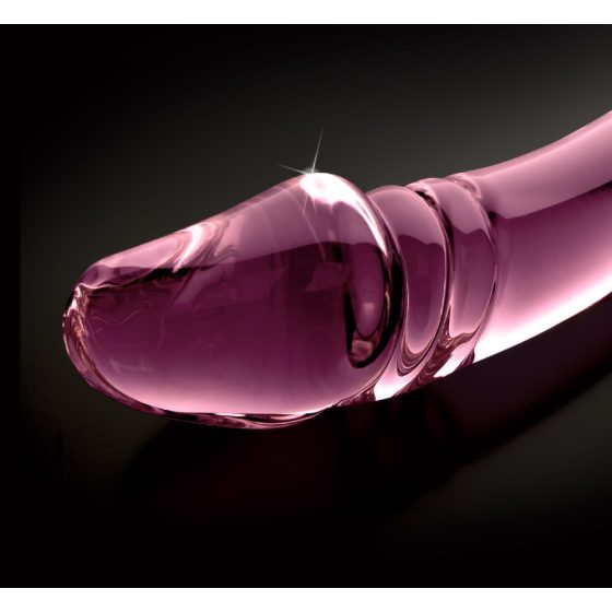 Icicles Nr. 57 - penisförmiger doppelseitiger Glasdildo (rosa)