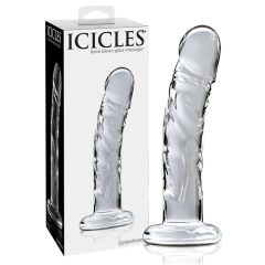 Icicles No. 62 - Penisförmiger Glasdildo (transparent)