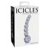 Icicles No. 66 - Gebogener, kugelförmiger Glasdildo (transparent)