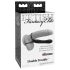 Fetisch Double Trouble – Hoden- & Penisring mit Dildo (schwarz)