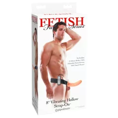   Pipedream - Fetish Strap-On 8 - anlegbarer, hohler Vibrator (naturfarben)
