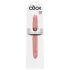 King Cock 12 Slim - naturgetreuer Doppel-Dildo (31 cm, naturfarben)
