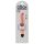 King Cock 7 Stiffy - Wasserdichter naturgetreuer Vibrator (18cm) - Hautfarben