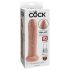 King Cock 7 - naturgetreuer Dildo (18cm) - Hautfarben