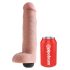 King Cock 10 - naturgetreuer spritzender Dildo (25cm) - hautfarben