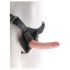 King Cock 7 - Strap-On Dildo mit Gurt (schwarz)