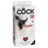 King Cock 7 - Strap-On Dildo mit Gurt (schwarz)