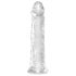 King Cock Clear 8 - Saugfuß, großer Dildo (20 cm)