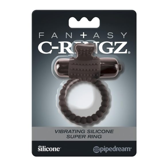 Pipedream Fantasy C-Ringz - vibrierender Penisring (schwarz)
