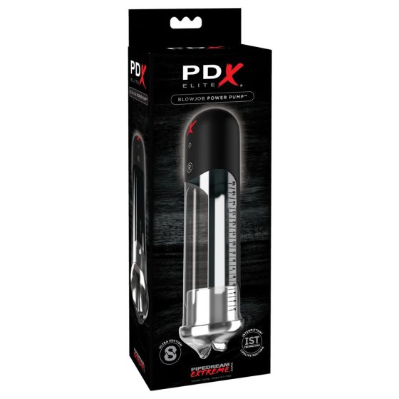 PDX Blowjob - automatische Penis-Pumpe mit Lippen (schwarz)