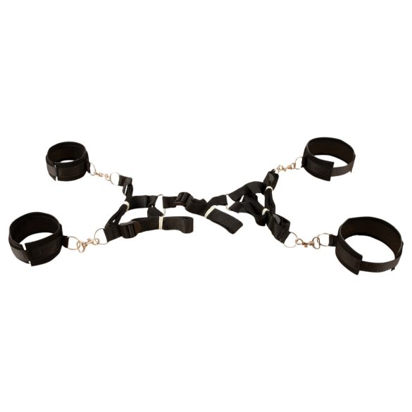 Fetish Fantasy - Bettfessel-Set (schwarz)