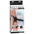 Fetisch Strap-On 12 - anlegbares, hohles Dildo (schwarz)