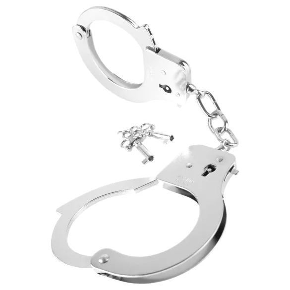Fetisch Fantasie - Designer Metall-Handschellen (Silber)