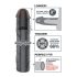 X-TENSION Mega 3 - Naturgetreuer Penis-Mantel (22,8cm) - Schwarz