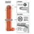 X-TENSION Perfect 1 - Penis-Hülle mit Erektionsring (17,7 cm) - Hautfarben