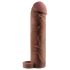 X-TENSION Perfect 2 - Penis-Hülle mit Hoden-Ring (19cm) - Dunkel Natur