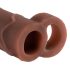X-TENSION Perfect 2 - Penis-Hülle mit Hoden-Ring (19cm) - Dunkel Natur