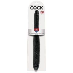   King Cock 16 Tapered - realistischer Doppeldildo (41cm) - schwarz