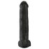 King Cock 15 - Haft-Dildo mit Hoden (38 cm) - Schwarz