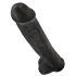 King Cock 15 - Haft-Dildo mit Hoden (38 cm) - Schwarz