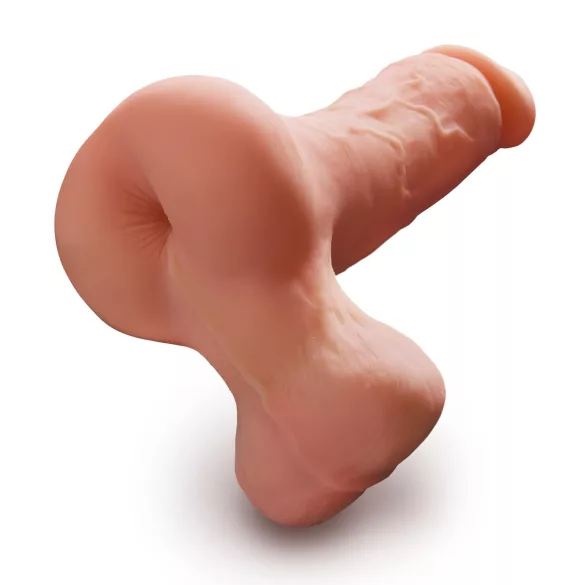 PDX Reach Around - 2-in-1 Künstliches Gesäß und Penis-Hülle (natur)