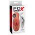 PDX Double Stroker - 2in1 Realistischer Masturbator (Dunkler Hautton)