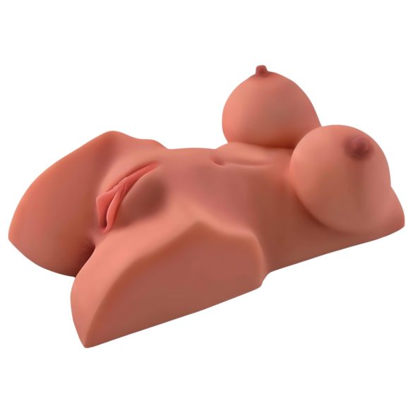 PDX Perfekte DD's - Torso mit zwei Lustöffnungen - (braun)