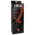 King Cock Plus 7.5 - realistischer Stoßvibrator (braun)