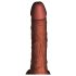 King Cock Plus 7.5 - realistischer Stoßvibrator (braun)