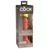 King Cock Elite 6 - Haftender, realistischer Dildo (15cm) - Dunkel