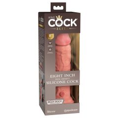   King Cock Elite 8 - Saugnapffuß, realistischer Dildo (20cm) - Naturfarbe