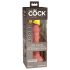 King Cock Elite 6 - Saugnapf-Vibrator (15 cm) - Hautfarbe