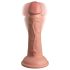 King Cock Elite 6 - Saugnapf-Vibrator (15 cm) - Hautfarbe