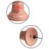 King Cock Elite 6 - Saugnapf-Vibrator (15 cm) - Hautfarbe
