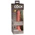 King Cock Elite 7 - Saugfuß, Funkvibrator 18 cm - Hautfarben