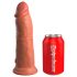 King Cock Elite 8 - Naturgetreuer Vibrator 20cm (dunkel)