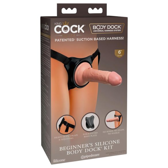 King Cock Elite Anfänger - strapazierbarer Dildo (naturfarben)