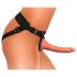 King Cock Elite Comfy - Aufsteckbares Dildo mit Gurt (Dunkel Natur)