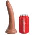 King Cock Elite Comfy - Aufsteckbares Dildo mit Gurt (Dunkel Natur)