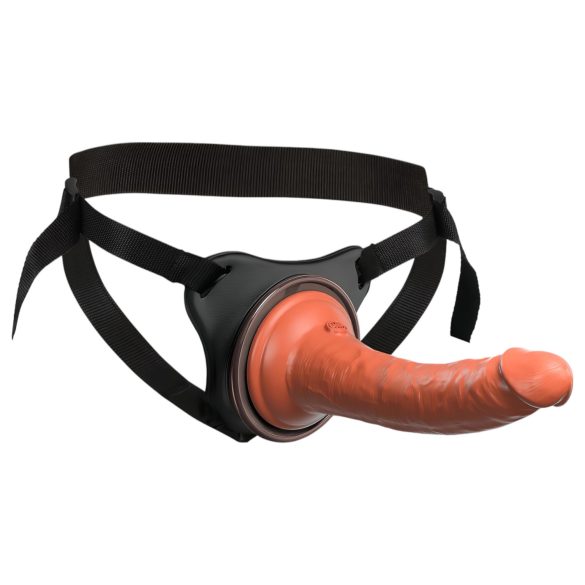 King Cock Elite Comfy - Strap-On-Dildo mit Geschirr (dunkles Beige)