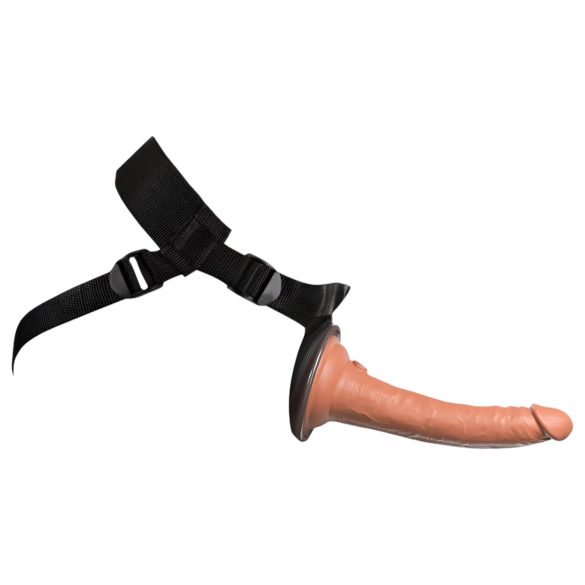King Cock Elite Comfy - Strap-On-Dildo mit Geschirr (dunkles Beige)