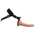 King Cock Elite Comfy - Aufsteckbares Dildo mit Gurt (Dunkel Natur)