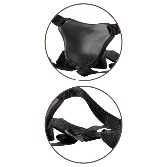 King Cock Elite Comfy - Strap-On-Dildo mit Geschirr (dunkles Beige)