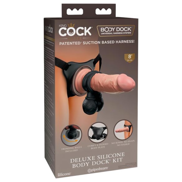 King Cock Elite Deluxe - Anwendungsfertiges Dildo-Set