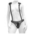 Body Dock - Strap-On Slip mit Hosenträgern (schwarz)