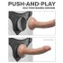 Body Dock - Strap-On Slip mit Hosenträgern (schwarz)